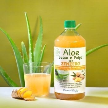 Aloe 100% succo e polpa con zenzero